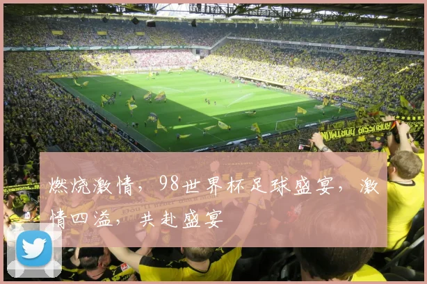 燃烧激情，98世界杯足球盛宴，激情四溢，共赴盛宴